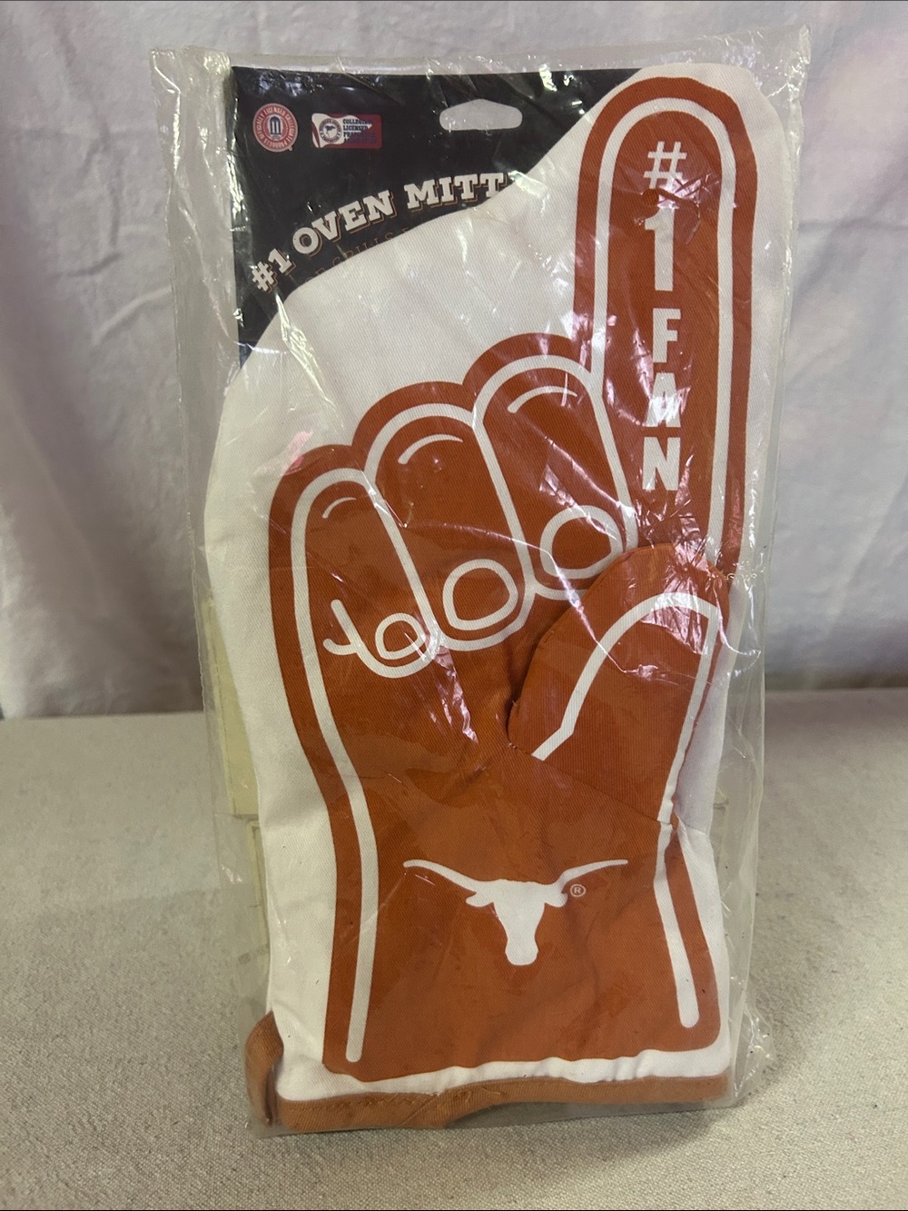 Longhorns Foam Finger Oven Mitt - Burnt Orange